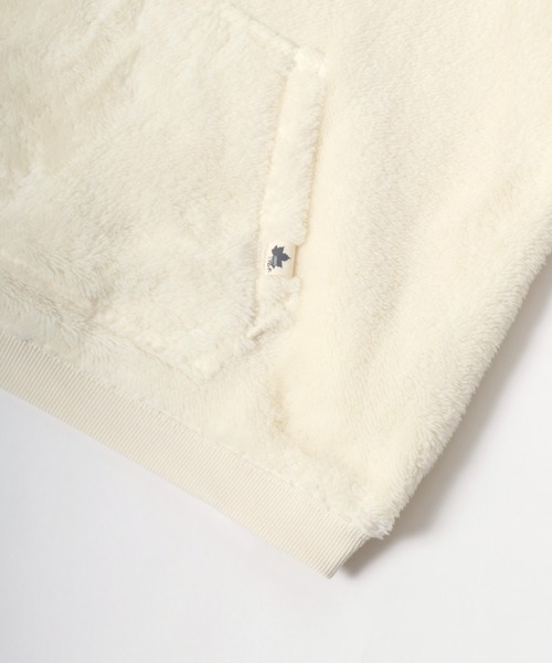 LOGOS（ロゴス）の「LOGOS/ロゴス シープボア ワンポイントロゴ刺繍 スウェットクルーネックトレーナー（スウェット・レディース・スミクロ/アイボリー/モカ・LL/M/L）」の11枚目の写真