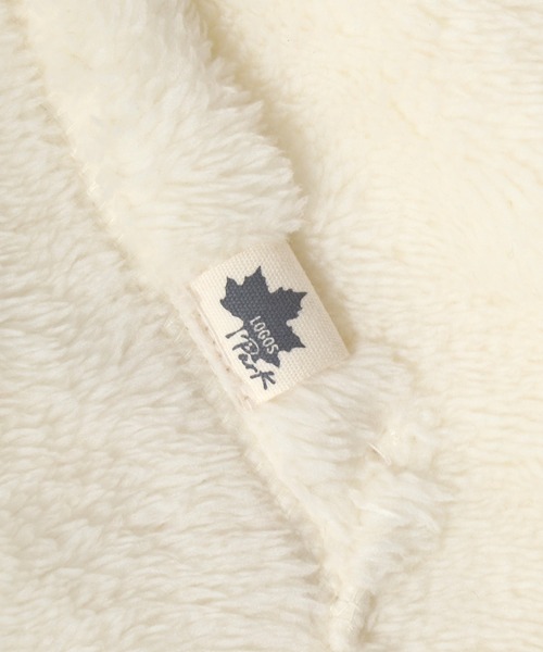 LOGOS（ロゴス）の「LOGOS/ロゴス シープボア ワンポイントロゴ刺繍 スウェットクルーネックトレーナー（スウェット・レディース・スミクロ/アイボリー/モカ・LL/M/L）」の13枚目の写真