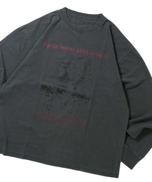 Pigment hard wash long sleeve T-shirt/ピグメント ハードウォッシュ 長袖 Tシャツ/ロンT【IR】 オーバーサイズ メンズ レディース