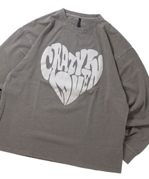 HALHAM（ハルハム）の「Pigment hard wash long sleeve T-shirt/ピグメント ハードウォッシュ 長袖 Tシャツ/ロンT【IR】 レディース メンズ（Tシャツ/カットソー）」