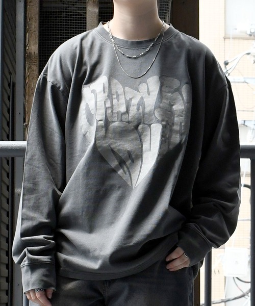 おしゃれスタ(オシャレスタ)の「Pigment hard wash long sleeve T-shirt/ピグメント ハードウォッシュ 長袖 Tシャツ/ロンT【IR】 オーバーサイズ メンズ レディース(Tシャツ/カットソー・メンズ・モカ/ブラウン系その他3/ブラック系その他/ブラウン系その他2/ブラック系その他3/ブラック/ブラウン系その他/ブラック系その他2・M/L/XL)」の22枚目の写真