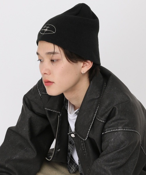 3.3 Field Trip （3.3フィールドトリップ）の「3.3 Field Trip／スター刺繍ビーニー（ニットキャップ/ビーニー・メンズ・ホワイト/ブラック/その他1・FREE）」の3枚目の写真