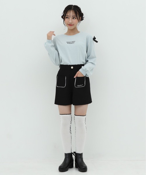 PINKHUNT（ピンクハント）の「PINKHUNT ピンクハント デザインポケット ショートパンツ 9872K（その他パンツ・キッズ・ブラック/スカイブルー系1・120cm/130cm/140cm/150cm/160cm）」の5枚目の写真