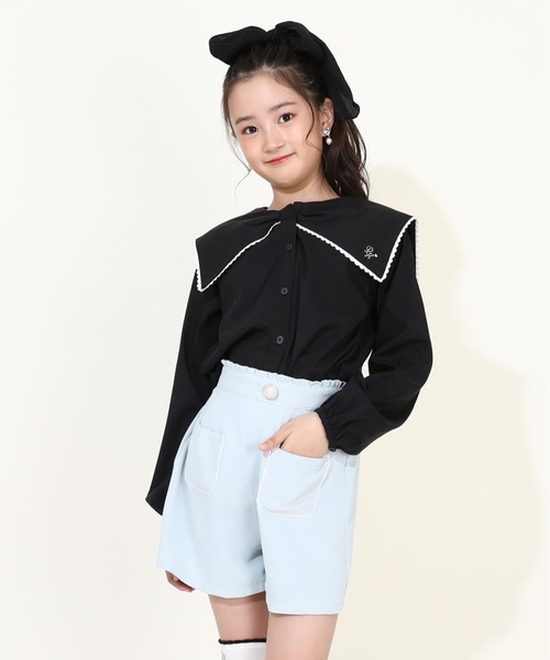 PINKHUNT（ピンクハント）の「PINKHUNT ピンクハント デザインポケット ショートパンツ 9872K（その他パンツ・キッズ・ブラック/スカイブルー系1・120cm/130cm/140cm/150cm/160cm）」の9枚目の写真