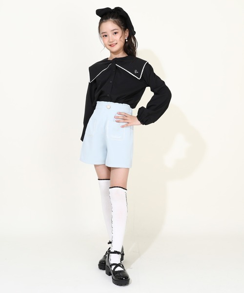 PINKHUNT（ピンクハント）の「PINKHUNT ピンクハント デザインポケット ショートパンツ 9872K（その他パンツ・キッズ・ブラック/スカイブルー系1・120cm/130cm/140cm/150cm/160cm）」の11枚目の写真