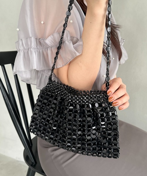 メタルビーズバッグ　パーティーバッグ　フリンジ　美品　アンティーク　ヴィンテージ 楽天市場】新着【中古】超美品 箱付 キャラット karat チェーン