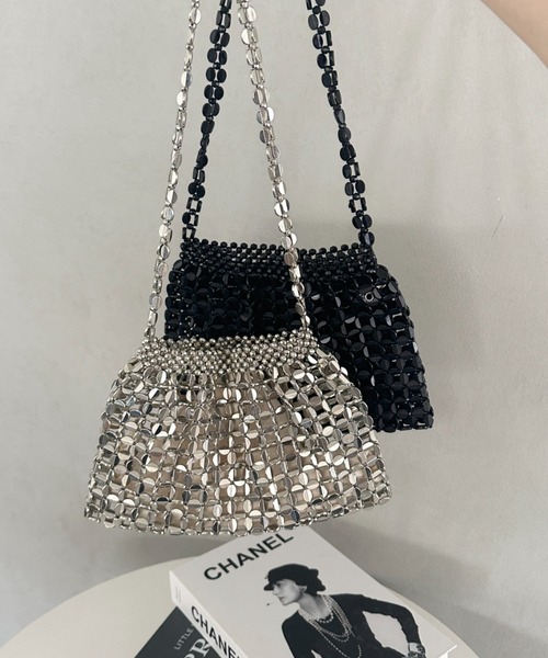 セール】ヴィンテージメタルビーズショルダーバッグ パーティー