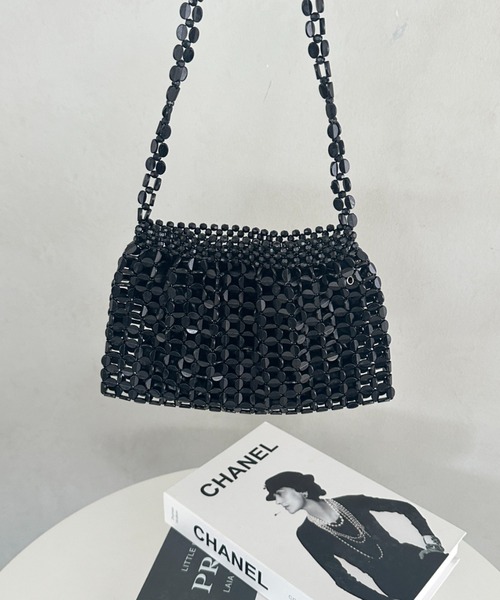 セール】ヴィンテージメタルビーズショルダーバッグ パーティーバッグ