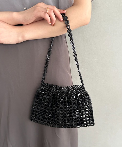 セール】ヴィンテージメタルビーズショルダーバッグ パーティーバッグ