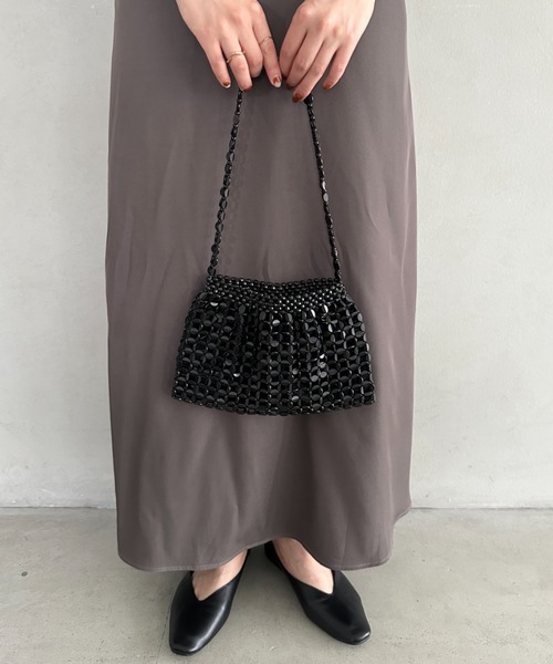 セール】ヴィンテージメタルビーズショルダーバッグ パーティー