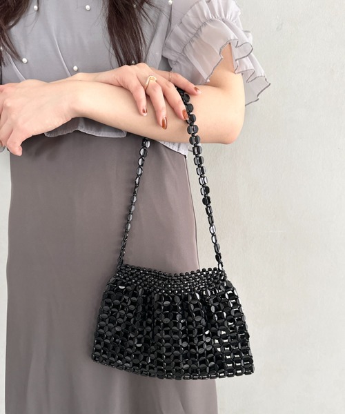 セール】ヴィンテージメタルビーズショルダーバッグ パーティーバッグ
