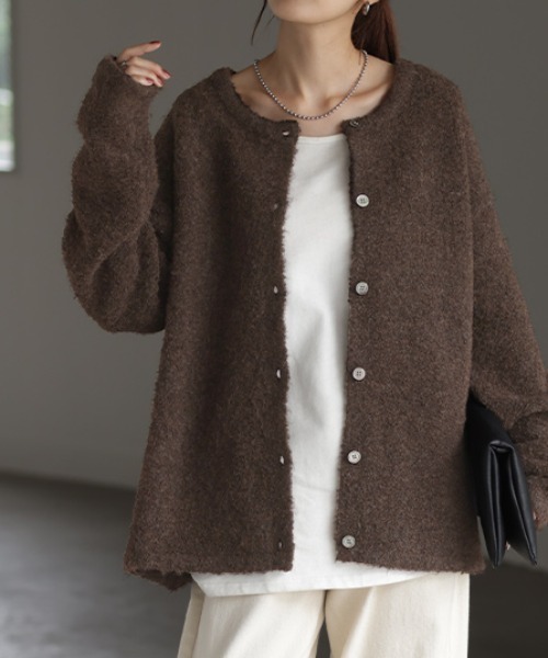 ふわもこ スフレニットカーディガン（カーディガン/ボレロ）｜HUG.U