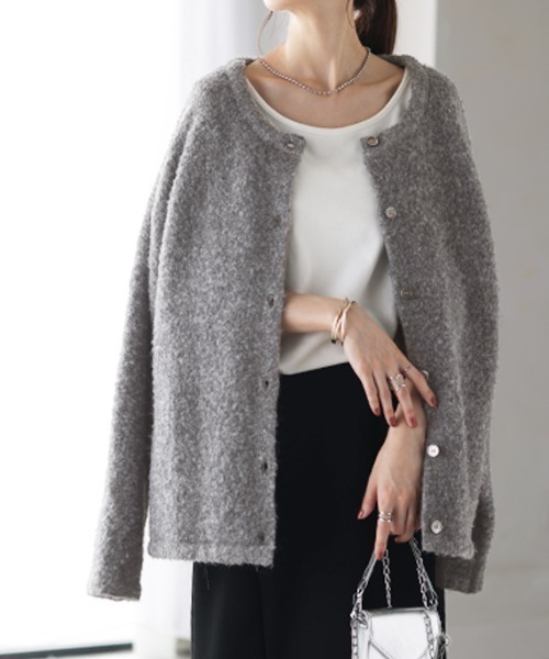 ふわもこ スフレニットカーディガン（カーディガン/ボレロ）｜HUG.U