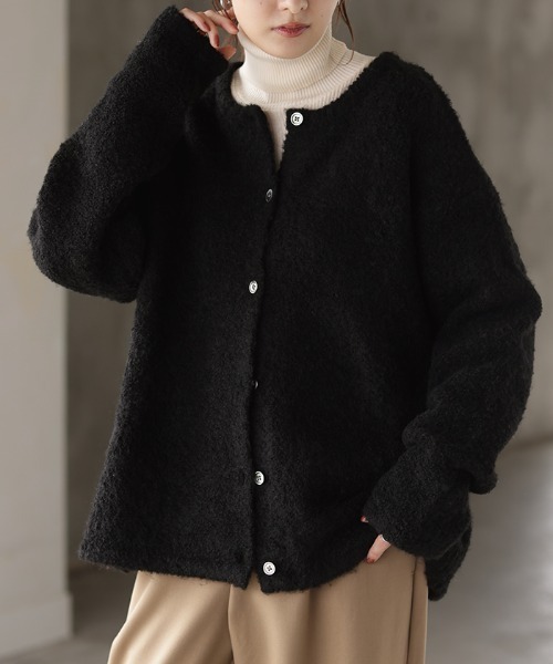 ふわもこ スフレニットカーディガン（カーディガン/ボレロ）｜HUG.U