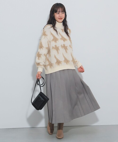 BEAMS HEART(ビームスハート)の「ロングプリーツスカート(スカート・レディース・グレー系その他/ブラウン系その他・FREE)」の7枚目の写真