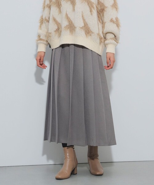 BEAMS HEART(ビームスハート)の「ロングプリーツスカート(スカート・レディース・グレー系その他/ブラウン系その他・FREE)」の9枚目の写真