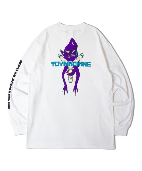 TOY　MACHINE（トイ　マシーン）の「TOY MACHINE SLING SHOT LONG TEE（Tシャツ/カットソー・メンズ・ブラック/ホワイト・M/L/XL）」の3枚目の写真