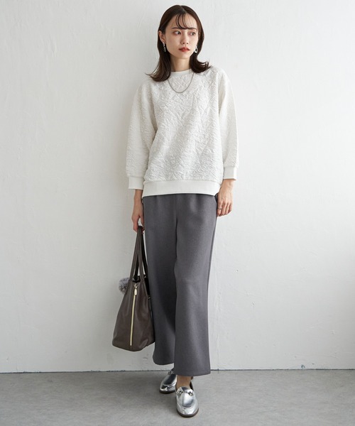 ikka(イッカ)の「サイドベルトワイドパンツ(その他パンツ・レディース・ダークブラウン/ブラウン/ブラック/スモークグレー・L/M/S)」の11枚目の写真