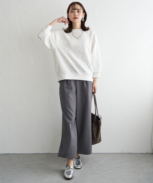 ikka(イッカ)の「サイドベルトワイドパンツ(その他パンツ・レディース・ダークブラウン/ブラウン/ブラック/スモークグレー・L/M/S)」の12枚目の写真
