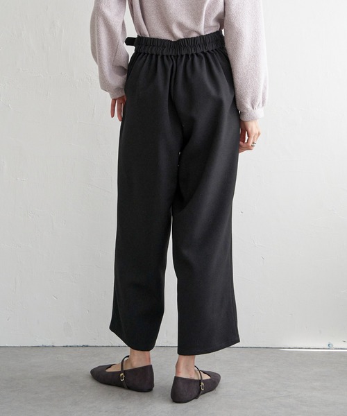 ikka(イッカ)の「サイドベルトワイドパンツ(その他パンツ・レディース・ダークブラウン/ブラウン/ブラック/スモークグレー・L/M/S)」の5枚目の写真