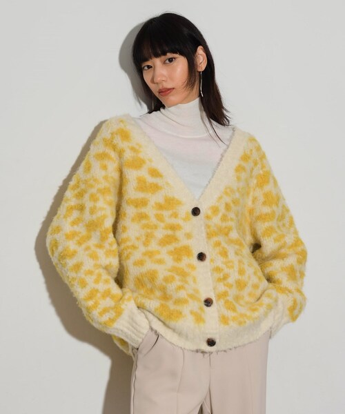 【セール】レオパードフェザーカーディガン（カーディガン/ボレロ）｜GALLEST（ギャレスト） 6,490円