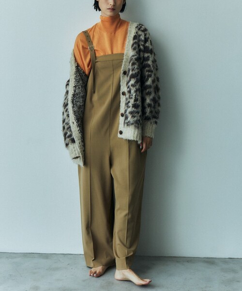 GALLEST(ギャレスト)の「レオパードフェザーカーディガン(カーディガン/ボレロ・レディース・イエロー系その他6/ダークブラウン系4/チャコール・38)」の5枚目の写真