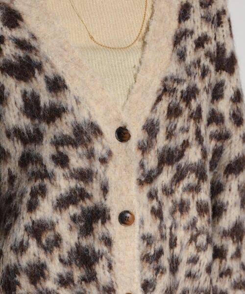 GALLEST(ギャレスト)の「レオパードフェザーカーディガン(カーディガン/ボレロ・レディース・イエロー系その他6/ダークブラウン系4/チャコール・38)」の13枚目の写真
