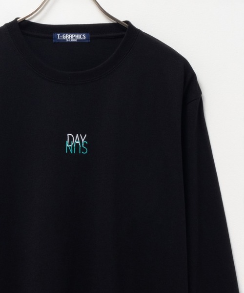 Mac-House(マックハウス)の「T-GRAPHICS ワンポイント刺繍長袖Tシャツ(Tシャツ/カットソー・メンズ・ブラック/ブルーグレー/グレイッシュベージュ/ホワイト/ブラウン/モカ/ブルー系1/ベージュ系1/ブラック系2/ホワイト系1/ブルーグリーン/ブラック系1・S/M/L/XL)」の5枚目の写真