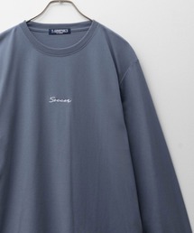 Mac-House | T-GRAPHICS ワンポイント刺繍長袖Tシャツ(Tシャツ/カットソー)