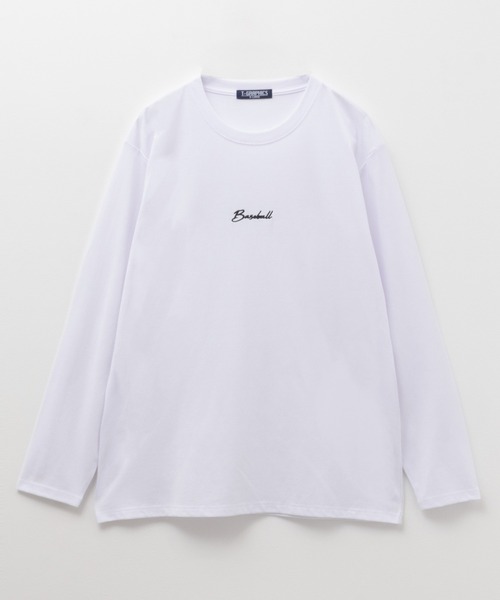 Mac-House(マックハウス)の「T-GRAPHICS ワンポイント刺繍長袖Tシャツ(Tシャツ/カットソー・メンズ・ブラック/ブルーグレー/グレイッシュベージュ/ホワイト/ブラウン/モカ/ブルー系1/ベージュ系1/ブラック系2/ホワイト系1/ブルーグリーン/ブラック系1・S/M/L/XL)」の13枚目の写真