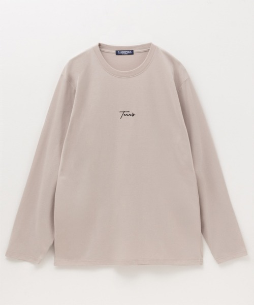 Mac-House(マックハウス)の「T-GRAPHICS ワンポイント刺繍長袖Tシャツ(Tシャツ/カットソー・メンズ・ブラック/ブルーグレー/グレイッシュベージュ/ホワイト/ブラウン/モカ/ブルー系1/ベージュ系1/ブラック系2/ホワイト系1/ブルーグリーン/ブラック系1・S/M/L/XL)」の22枚目の写真