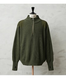米軍 U.S.M.C コットンニット コマンドハーフジップセーター WAIPER.inc【WP1071】