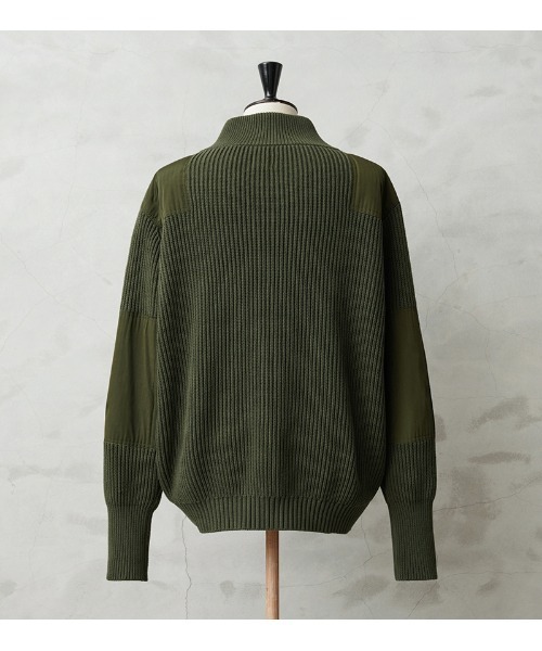 米軍 U.S.M.C コットンニット コマンドハーフジップセーター WAIPER