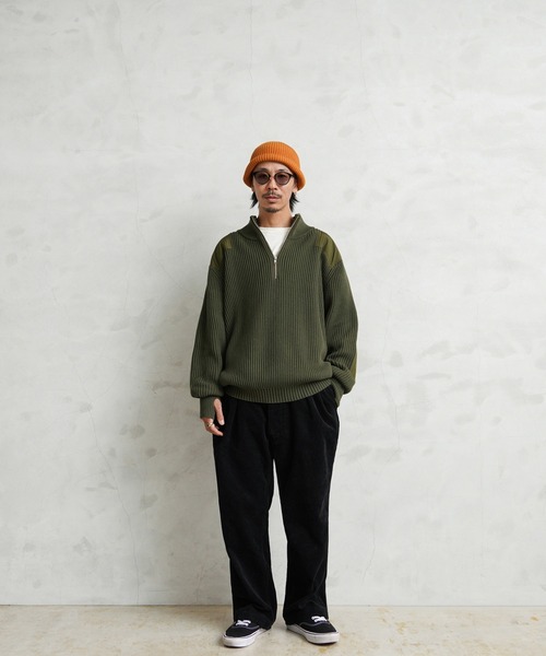 WAIPER.inc(ワイパーインク)の「米軍 U.S.M.C コットンニット コマンドハーフジップセーター WAIPER.inc【WP1071】(ニット/セーター・メンズ・ブラック/オリーブ/ネイビー・40/38/42/36)」の21枚目の写真