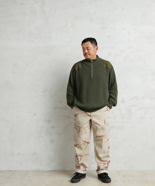WAIPER.inc(ワイパーインク)の「米軍 U.S.M.C コットンニット コマンドハーフジップセーター WAIPER.inc【WP1071】(ニット/セーター・メンズ・ブラック/オリーブ/ネイビー・40/38/42/36)」の16枚目の写真