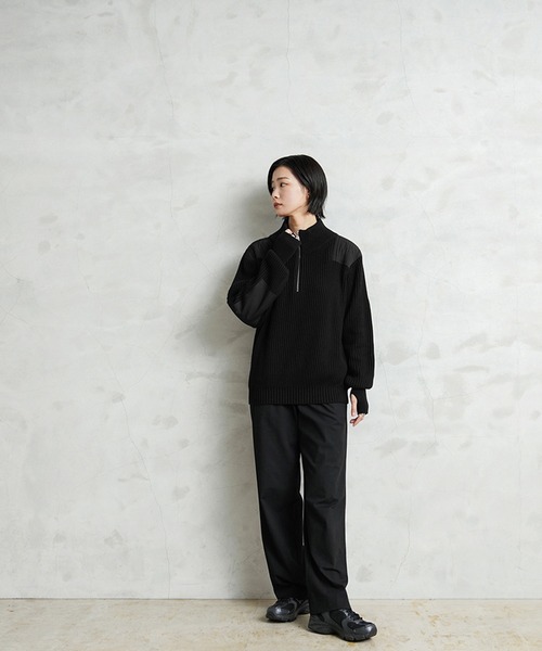 米軍 U.S.M.C コットンニット コマンドハーフジップセーター WAIPER