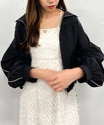 パイピングギャザーブルゾン