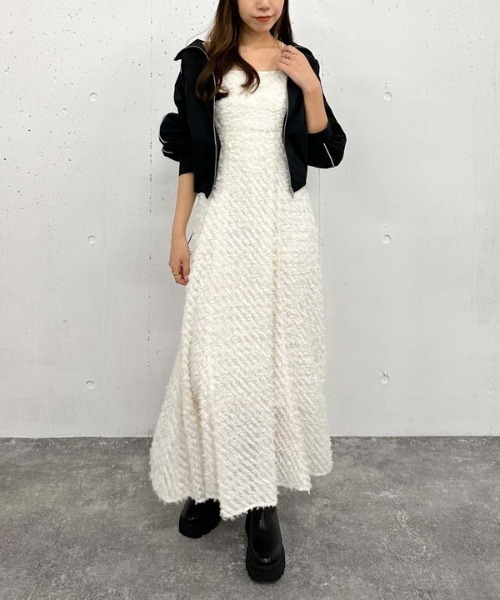 archives（アルシーヴ）の「パイピングギャザーブルゾン（ブルゾン・レディース・アイボリー/ブラック・MEDIUM）」の16枚目の写真