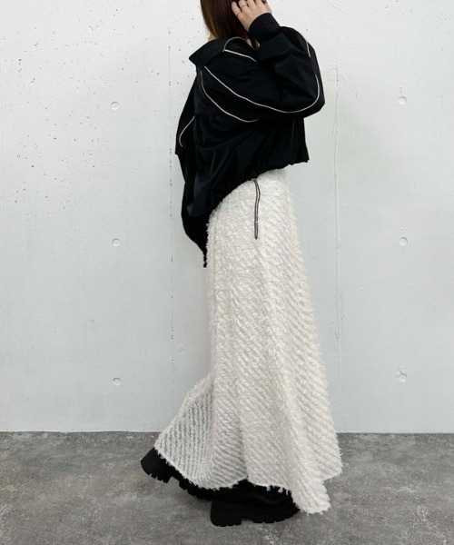 archives（アルシーヴ）の「パイピングギャザーブルゾン（ブルゾン・レディース・アイボリー/ブラック・MEDIUM）」の18枚目の写真