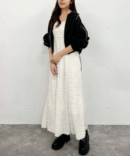 archives（アルシーヴ）の「パイピングギャザーブルゾン（ブルゾン・レディース・アイボリー/ブラック・MEDIUM）」の19枚目の写真