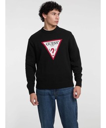 GUESS JEANS（ゲスジーンズ）の「GUESS JEANS Ls Cn Big Triangle Sweater ロゴ セーター（スウェット）」