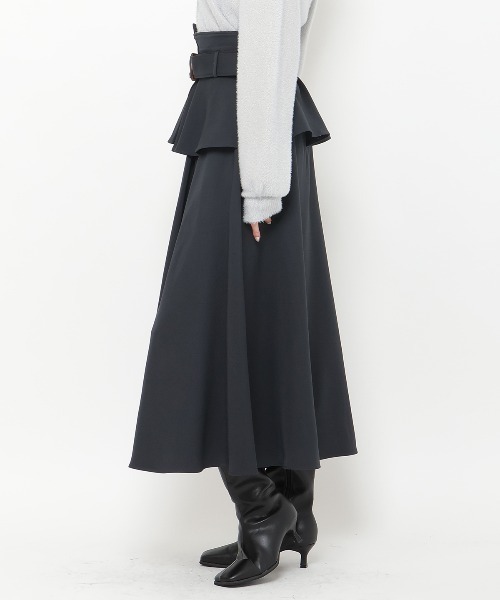 【セール】コルセットベルトフレアスカート（スカート）｜And Couture（アンドクチュール）