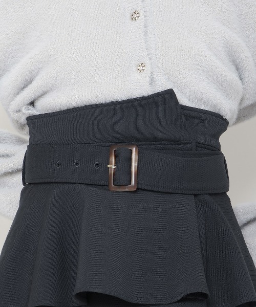 【セール】コルセットベルトフレアスカート（スカート）｜And Couture（アンドクチュール）