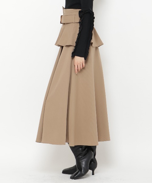 【セール】コルセットベルトフレアスカート（スカート）｜And Couture（アンドクチュール）