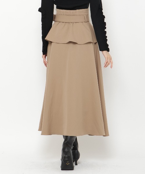 【セール】コルセットベルトフレアスカート（スカート）｜And Couture（アンドクチュール）