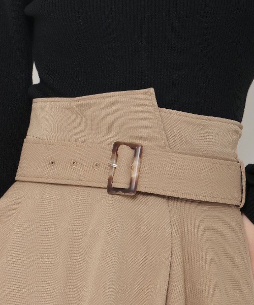 【セール】コルセットベルトフレアスカート（スカート）｜And Couture（アンドクチュール）