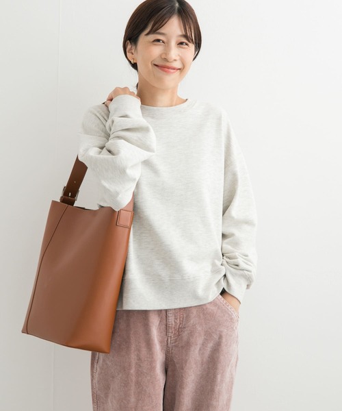 URBAN RESEARCH DOORS（アーバンリサーチドアーズ）の「『UR GREEN』コンパクトスウェットプルオーバー（スウェット・レディース・ブラウン/オートミール/ブラック系その他・MEDIUM）」の11枚目の写真