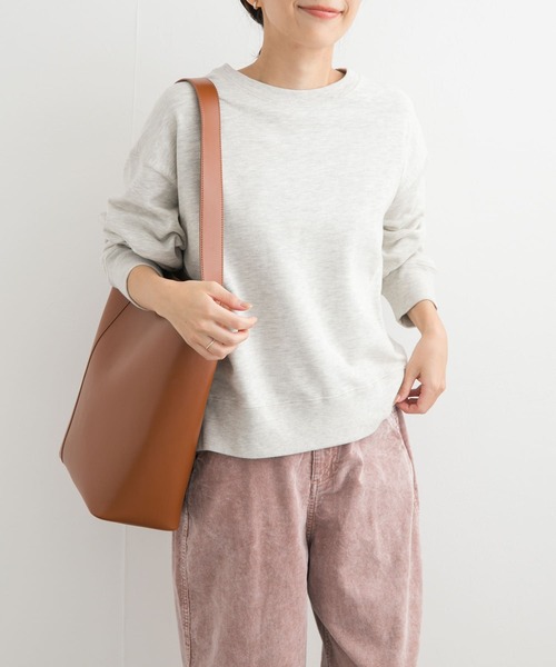 URBAN RESEARCH DOORS（アーバンリサーチドアーズ）の「『UR GREEN』コンパクトスウェットプルオーバー（スウェット・レディース・ブラウン/オートミール/ブラック系その他・MEDIUM）」の13枚目の写真