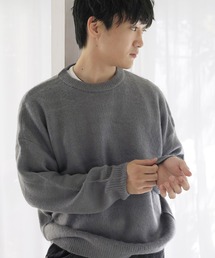 マルチジャガードモヘアタッチニット