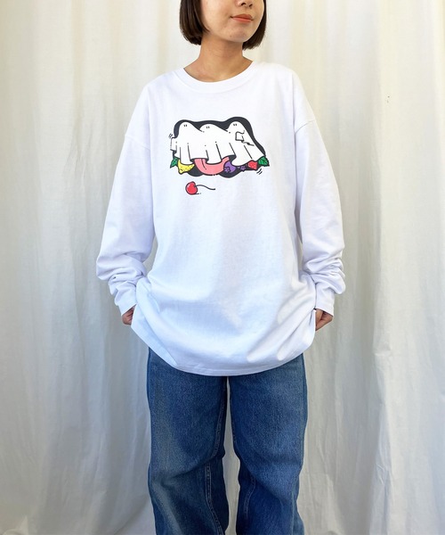 オバケフルーツlong tshirt（Tシャツ/カットソー）｜FRUIT OF